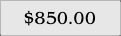 $850.00