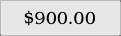 $900.00
